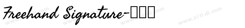 Freehand Signature字体转换